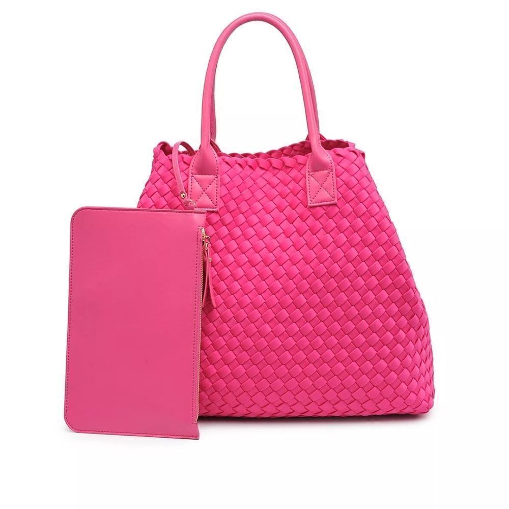 NWT URBAN EXPRESSIONS Ithaca Woven Neoprene Tote